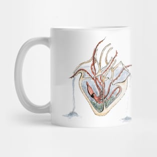 Squid Heart Aquarium Mug